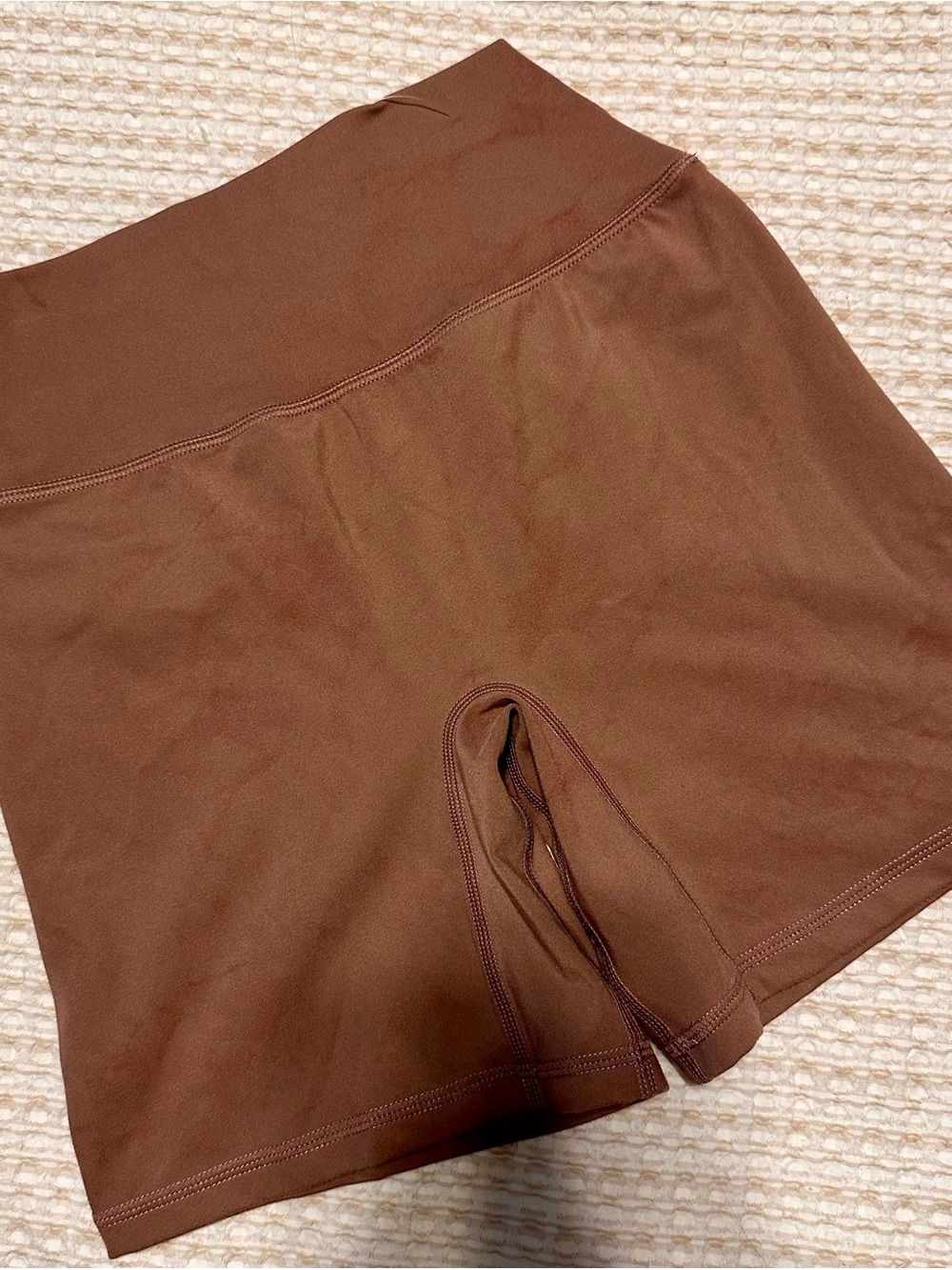 Alphalete Chocolate Brown High-Rise Bike Shorts